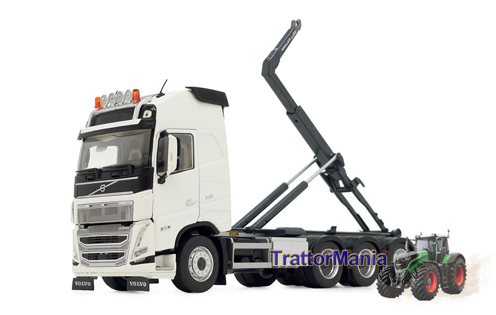 Volvo FH5 truck with Meiller hooklift, clear white 