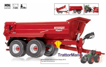 Krampe Tandem-Halbrundmulde Halfpipe HP 20 - demi-tube tandem