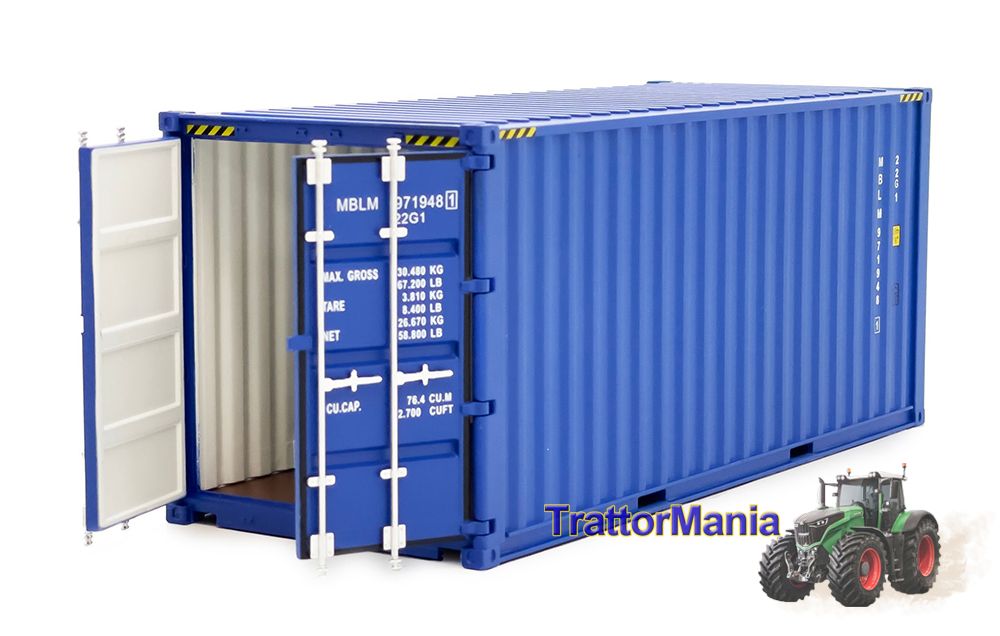 Container 20ft blue 
