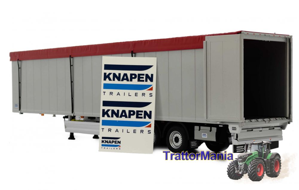 rimorchio Knapen walking floor trailer rosso