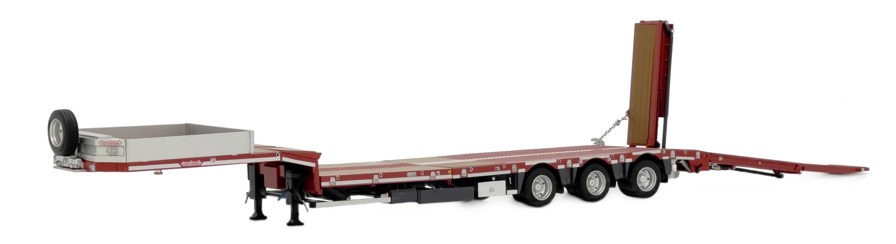 Nooteboom MCOS-48-03EB rosso con pavimento legno
