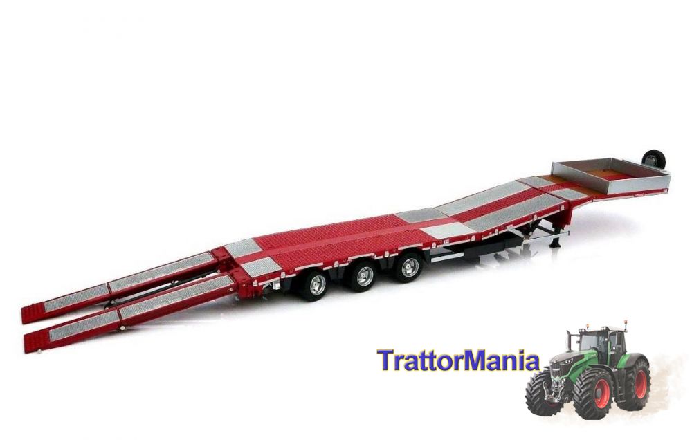 Nooteboom MCOS-48-03EB rosso con pavimento alluminio