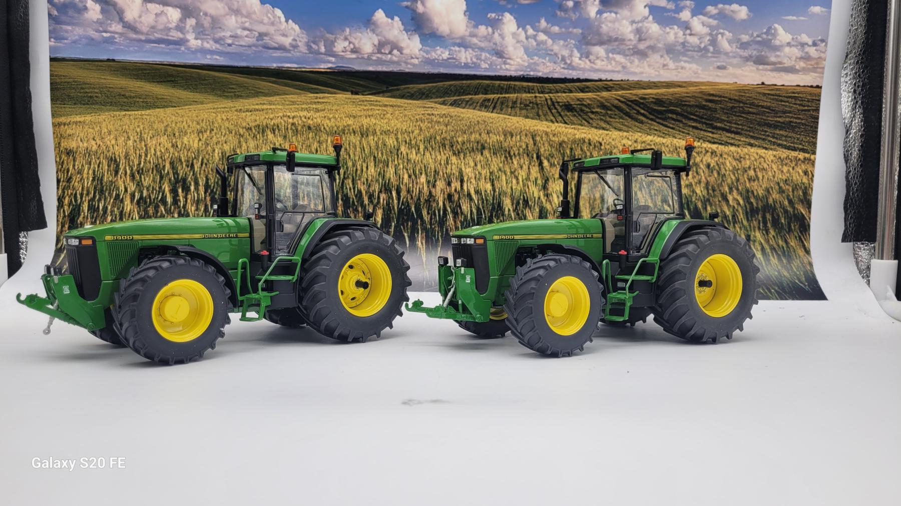 JOHN DEERE 8400-8410 MAGGIORATO TRECKERLE + SOLLEVAMENTO ANTERIORE