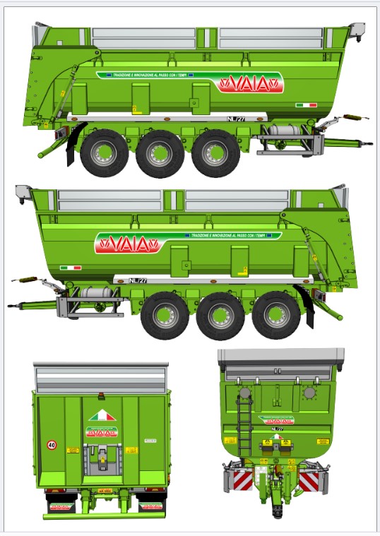 VAIA NL27 CON TELONE VERDE CLAAS