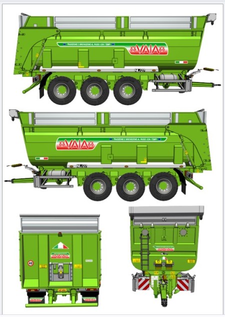 VAIA NL27 CON TELONE VERDE CLAAS