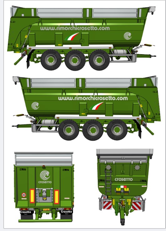 CROSETTO NL27 CON TELONE VERDE FENDT