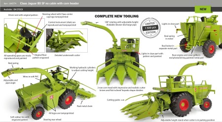 CLAAS JAGUAR 80 SF SENZA CABINA