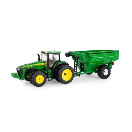 JOHN DEERE 8R 340 + J&M 875 GRANO