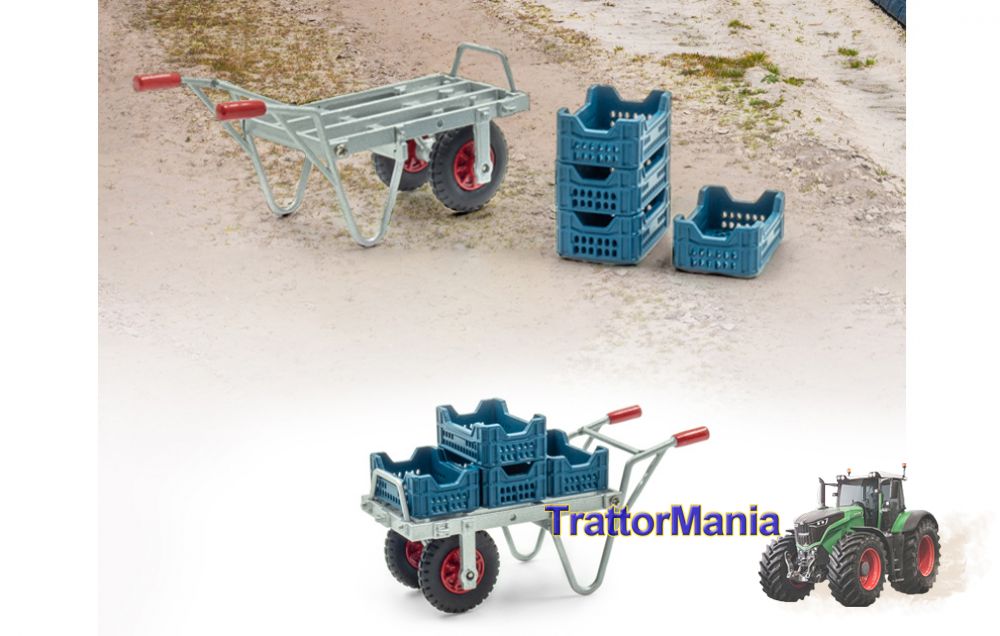 carriola con 4 cassette  