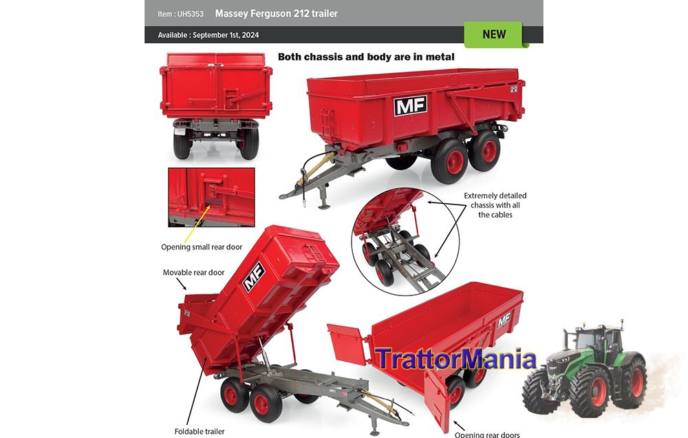 Rimorchio Massey Ferguson 212 